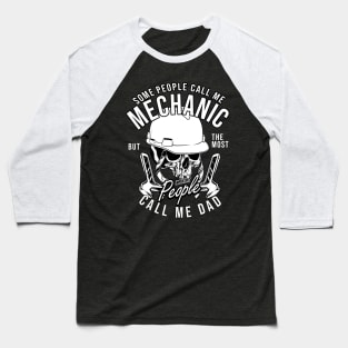 Mechanic Dad Baseball T-Shirt